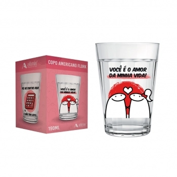 Copo Americano Multiuso Flork 190 ML - Fiz As Contas Aqui Luva Com 1