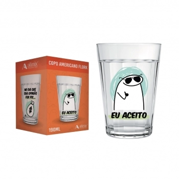 Copo Americano Multiuso Flork 190 ML - No Dia Que Sua Luva Com 1
