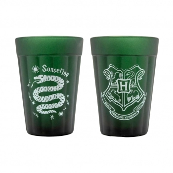 Copo Americano Prime Harry Potter Casas 190 ML - Luva Com 2 Unid - Sonserina