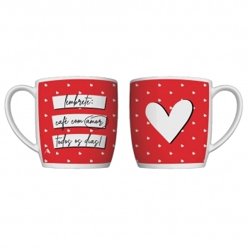 CANECA PORCELANA URBAN 360 ML LOVE LUVA COM 1 - LEMBRETE