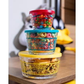 TIGELA AMERICANO TAMPA VERMELHA 150 ML LOONEY TUNES