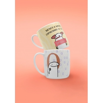 Caneca Porcelana Urban Flork 360ml Luva com 1 - O Tempo Muda Tudo