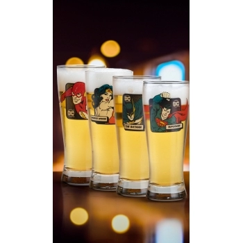 Copo Lager DC The Flash 300 ML Luva Com 1 Unid