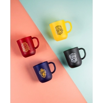 Caneca de Vidro Harry Potter Casas 300ml - Luva Com 1 Unid - Corvinal