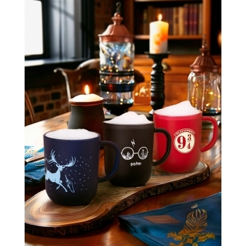 Caneca De Vidro Prime Harry Potter Elementos 300 ML - Luva Com 1 Unid - Expectro Patronun