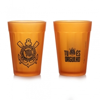 COPO AMERICANO PRIME 190 ML CORINTHIANS LARANJA LUVA COM 2