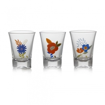 COPO SHOT FLORES 60 ML - SORTIDO