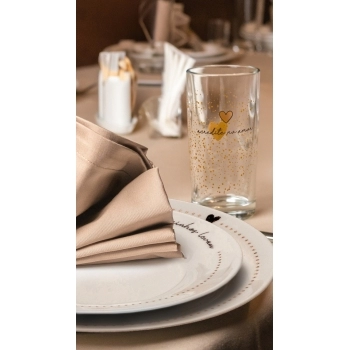 PRATO DE SOBREMESA LOVE GOLD 19 CM TODOS OS CAMINHOS