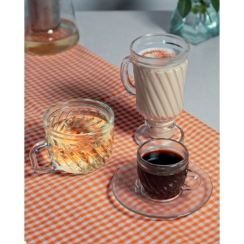 Xícara De Chá De Vidro Maresias 255 ML