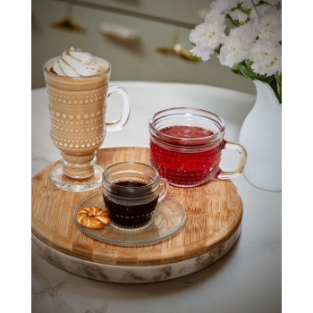 Xícara De Chá De Vidro Olinda 255 ML