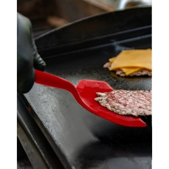 Utensílio Espátula Raspador de Silicone Vermelho 25 cm