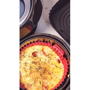 Utensílio Forma Silicone Vermelho 20cm