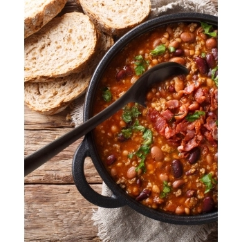 Utensílio Concha 30cm Silicone - Preto