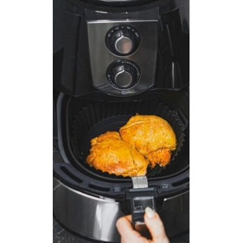 Utensílio Forma De Silicone 20cm Preto