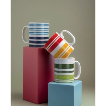 Caneca Ceramica Reta Colors 320 ML Sortida