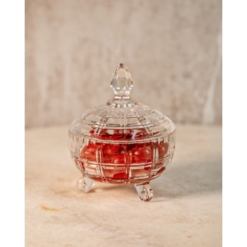 Potiche Decorativo de Vidro Colonia 9,5 CM Luva com 1