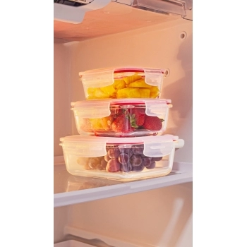 POTE BOROSILICATO RETANGULAR 1050 ML TAMPA