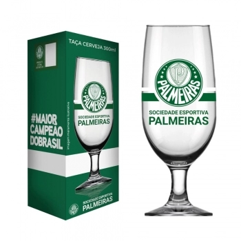 TACA CERVEJA FLORIPA 300 ML PALMEIRAS LUVA COM 1 - NOVO