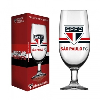 TACA CERVEJA FLORIPA 300 ML SAO PAULO LUVA COM 1 - NOVO