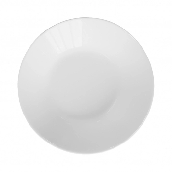 PRATO FUNDO OPALINE BALTAS 22,5 CM