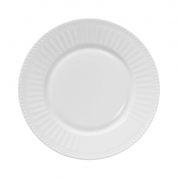 PRATO RASO OPALINE BIANCO 22,5 CM