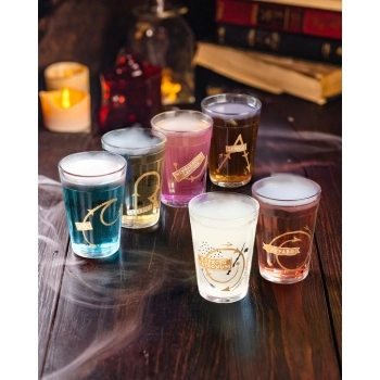 Copo Americano Harry Potter Elementos 190 ML - Luva Com 6 Unid - Manual Da Magia