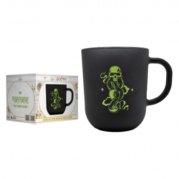 Caneca De Vidro Prime Harry Potter Elementos 300 ML - Luva Com 1 Unid - Marca Da Morte