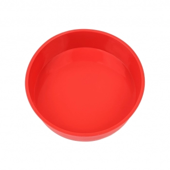 Utensílio Forma Redonda Bolo Silicone Vermelho 20 cm