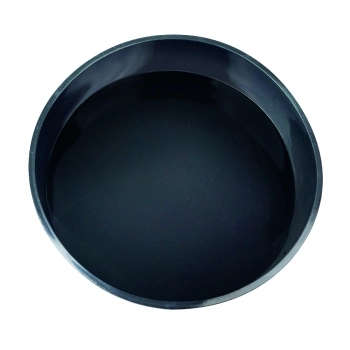 Utensílio Forma Redonda Bolo Silicone Preto 25cm