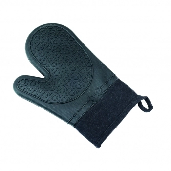 Utensílio Luva Térmica de Silicone Longa Preto – Luva com Revestimento de Tecido e Silicone