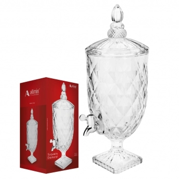 Suqueira de Vidro Diamond 4500ml na Luva com 01