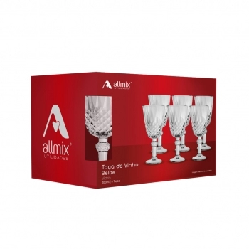Taça Vinho de Vidro Belize 200ml