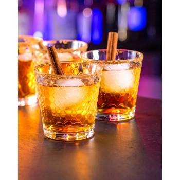 Copo de Vidro Rocks Colmeia 300ml