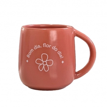 Caneca Cerâmica Emoções 300ml Luva com 1 – Flor do Dia