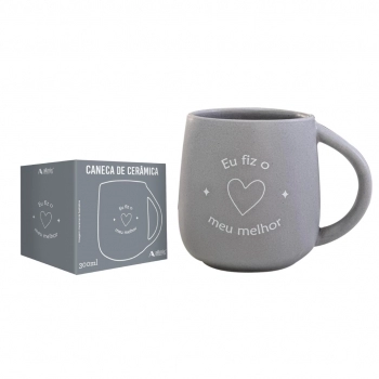 Caneca Cerâmica Emoções 300 ml Luva com 1 – Meu Melhor