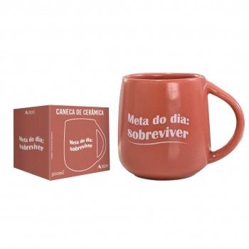 Caneca Cerâmica Emoções 300 ml Luva com 1 – Sobreviver