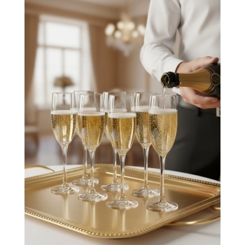 Taça Champanhe de Vidro Roma 185ml