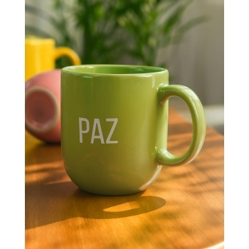 Caneca Cerâmica 220ml Momentos - Paz Luva com 1