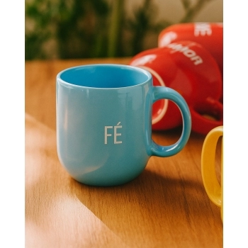 Caneca Cerâmica 220ml Momentos - Fé Luva com 1
