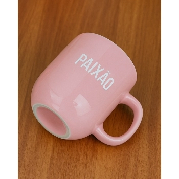 Caneca Cerâmica 220ml Momentos - Paixão Luva com 1