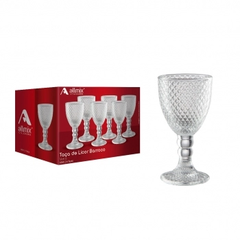 Taça de Licor de Vidro Barroco 60ml