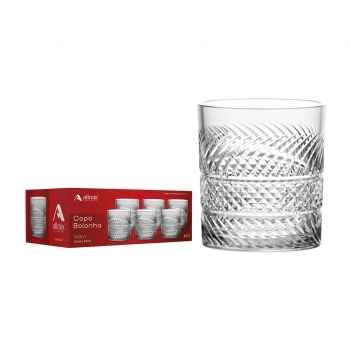 Copo Rocks de Vidro Bolonha 315ml