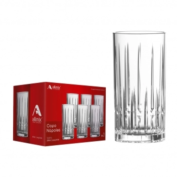 Copo Long Drink de Vidro Nápoles 390ml