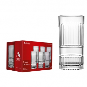 Copo Long Drink de Vidro Gênova 390ml
