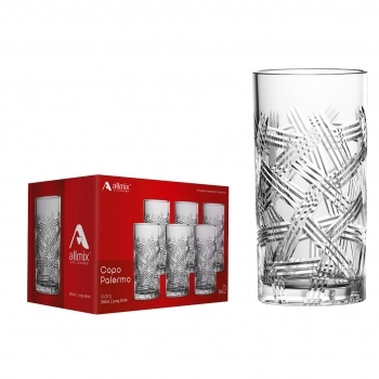 Copo Long Drink de Vidro Palermo 390ml