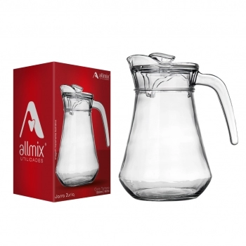 Jarra de Vidro Zuriq com Tampa 1300ml – Luva com 1