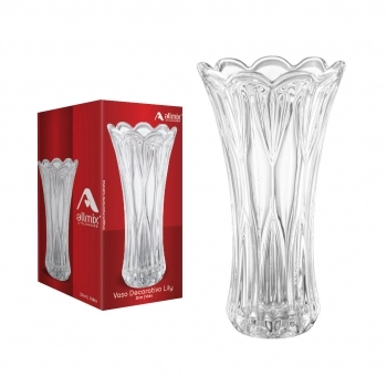 Vaso Decorativo de Vidro Lily 23 cm
