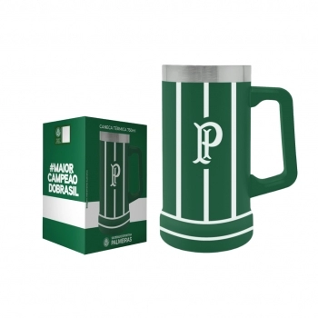 Caneca Térmica Inox 700ml Palmeiras – Luva com 1