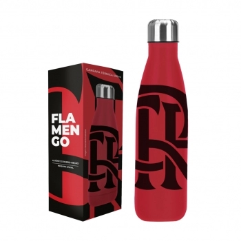 Garrafa Térmica Inox 500ml Flamengo – Luva com 1
