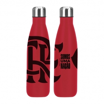 Garrafa Térmica Inox 500ml Flamengo – Luva com 1